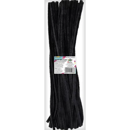 DRUCIKI KREATYWNE CZARNE 0.6 X 30 CM 25 SZT DO PRAC PLASTYCZNYCH