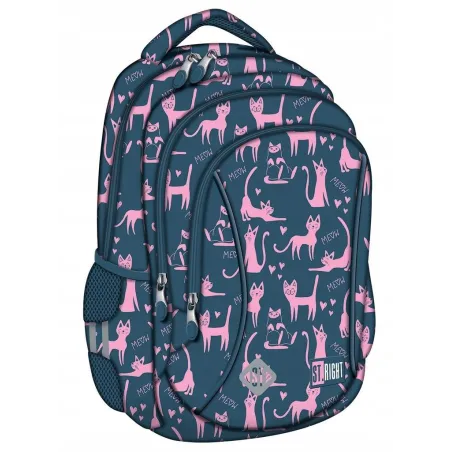 Plecak Szkolny 3-Komorowy Lazy Cats Dla Dzieci