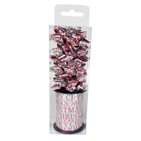 ROZETA KOKARDA BOŻE NARODZENIE SREBRNA OZDOBY ŚWIĄTECZNE DEKORACYJNE