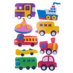 NAKLEJKI DEKORACYJNE PIANKOWE SAMOCHODY 10 SZT ASTRA