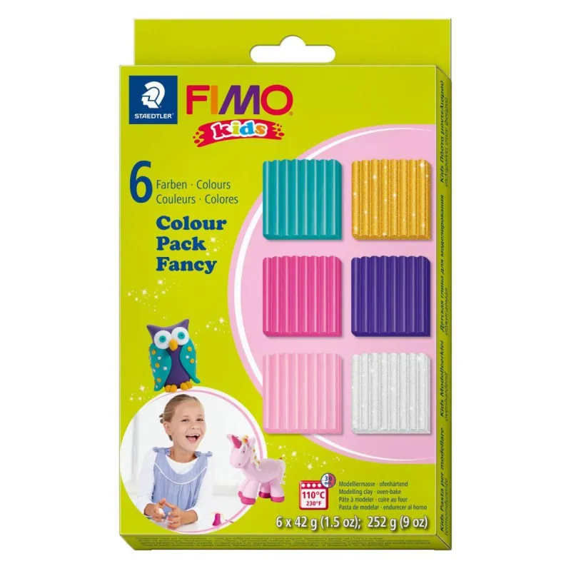 MASA PLASTYCZNA TERMOUTWARDZALNA STAEDTLER FIMO KIDS 42G 6 SZTUK