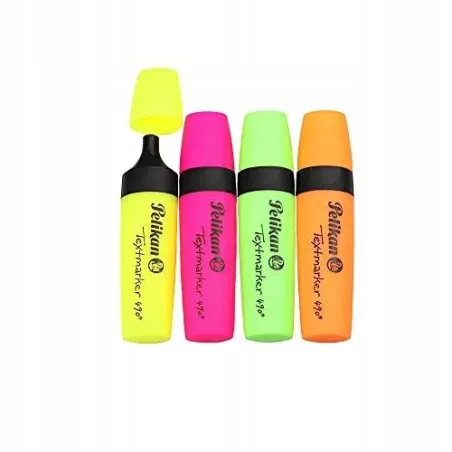 Zakreślacze Wielokolorowe 4 Kolory Pelikan