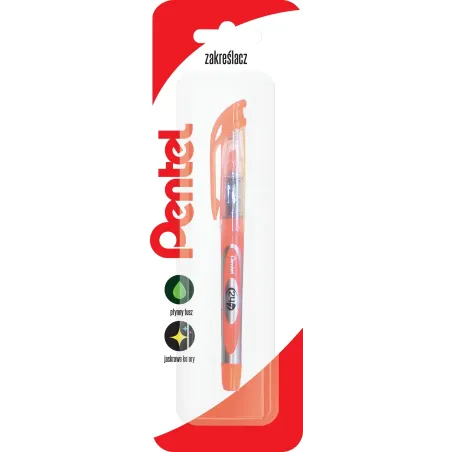 ZAKREŚLACZ POMARAŃCZOWY PENTEL
