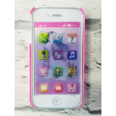 TELEFON ZABAWKA IPHONE + ETUI + NAKLEJKI