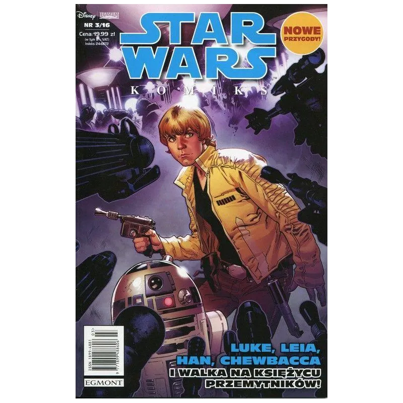 LUKE, LEILA, HAN, CHEWBACCA I WALKA NA KSIĘŻYCU PRZEMYTNIKÓW! STAR WARS KOMIKS 3/16 - Egmont