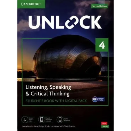 Unlock 4 Listening Speaking  Critical Thinking Students Book with Digital Pack