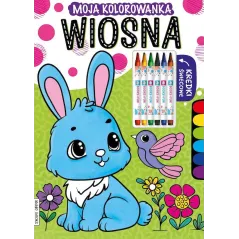 WIOSNA. MOJA KOLOROWANKA  Z KREDKAMI