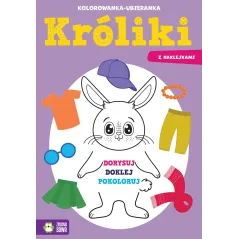 Króliki. Kolorowankaubieranka