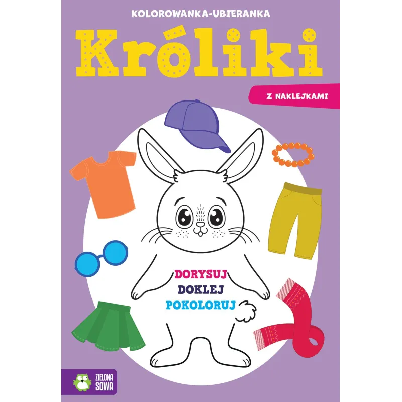 Króliki. Kolorowankaubieranka