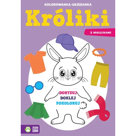 Króliki. Kolorowankaubieranka