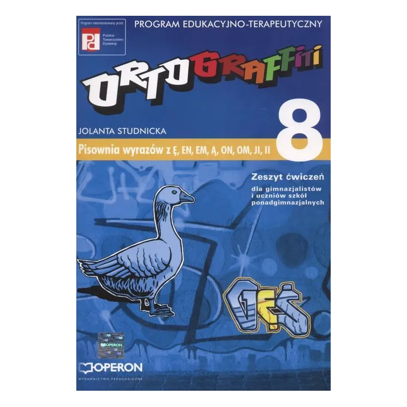 Ortograffiti 8 Pisownia wyrazów z ę en em ą on om ji ii GIMN i LO kl.13 ćwiczenia Jolanta Studnicka