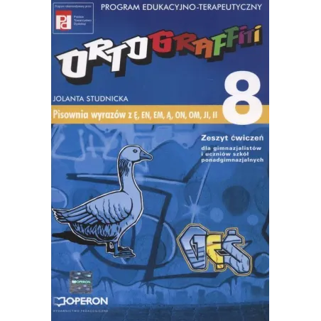 Ortograffiti 8 Pisownia wyrazów z ę en em ą on om ji ii GIMN i LO kl.13 ćwiczenia Jolanta Studnicka