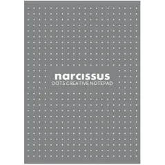 BLOK BIUROWY W KROPKI 60 KARTEK SZARY NARCISSUS A4