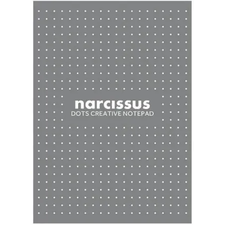 Blok Biurowy W Kropki 60 Kartek Szary Narcissus A4