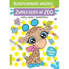ZWIERZĘTA W ZOO KOLOROWANKI WODNA - Books and Fun