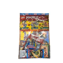 LEGO NINJAGO GAZETKA + 1 FIGURKA + SASZETKA Z 5 KARTAMI + SUPERKARTA 6+