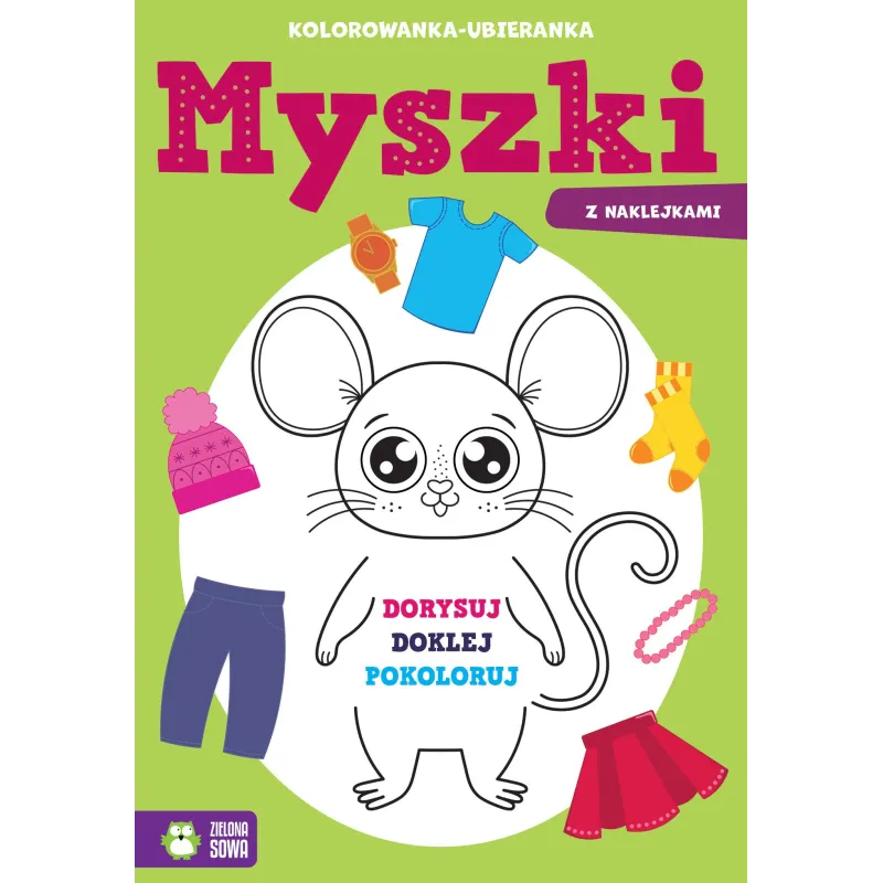 Myszki. Kolorowankaubieranka