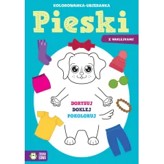 Pieski. Kolorowankaubieranka