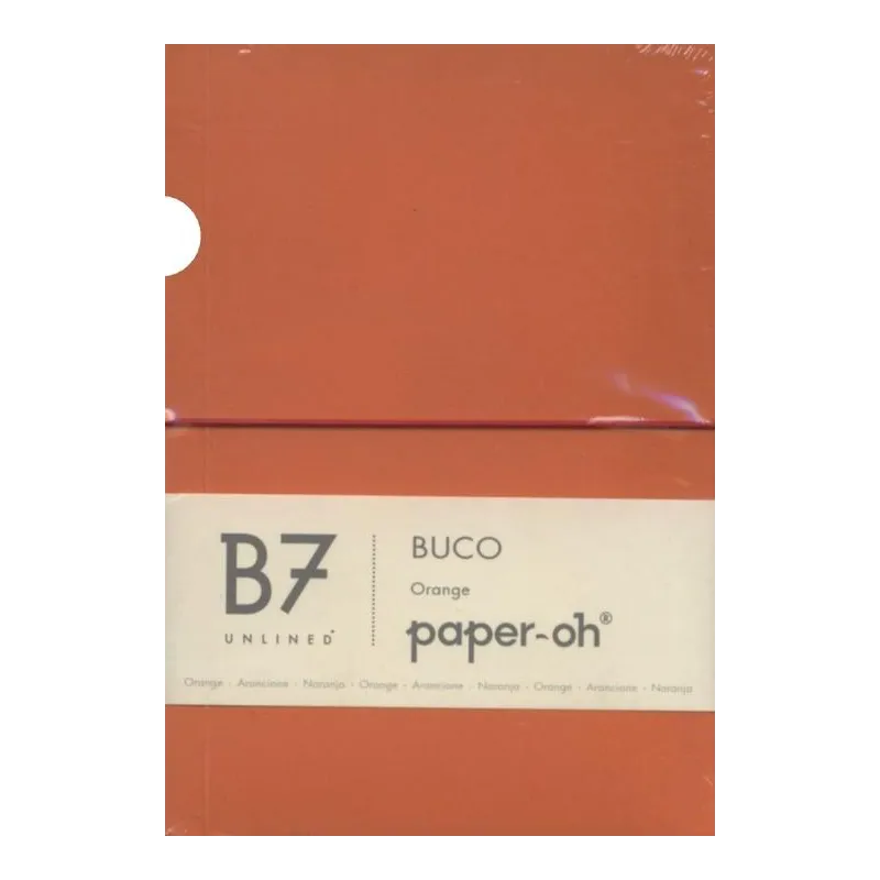 Notatnik B7 Paperoh Buco Orange gładki Notatnik B7 Paperoh Buco Orange gładki