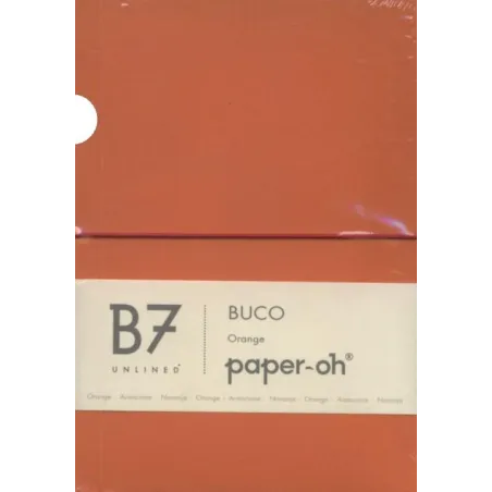 Notatnik B7 Paperoh Buco Orange Gładki Notatnik B7 Paperoh Buco Orange Gładki