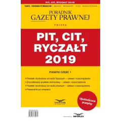 PIT CIT Ryczałt 2019 PodatkiPrzewodnik po zmianach 1/2019