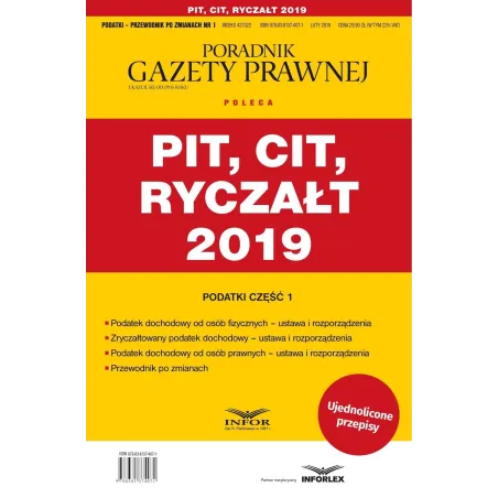 PIT CIT Ryczałt 2019 PodatkiPrzewodnik po zmianach 1/2019