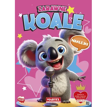 Zabawne Koale. Kolorowanka Z Naklejkami