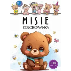 MISIE. KOLOROWANKA  Z NAKLEJKAMI