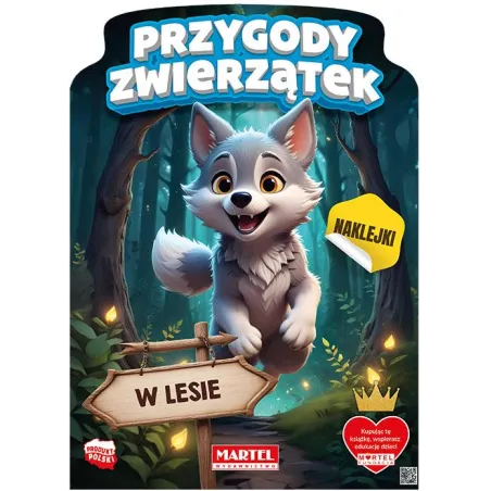 Przygody Zwierzątek W Lesie. Kolorowanka Z Naklejkami