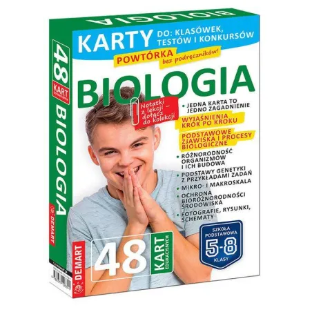 BIOLOGIA KARTY EDUKACYJNE DLA KLAS 5-8 - Demart