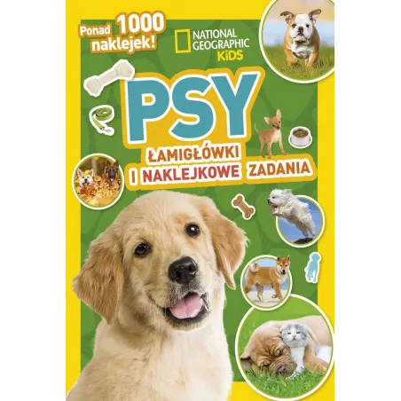 National Geographic Kids Psy Łamigłówki I Naklejkowe Zadania 5+