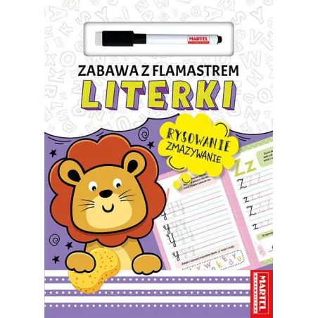 LITERKI. ZABAWA Z FLAMASTREM. RYSOWANIE ZMAZYWANIE - Martel