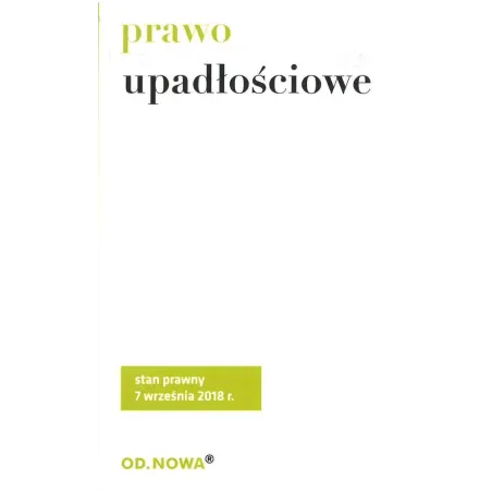 PRAWO UPADŁOŚCIOWE - od.nowa