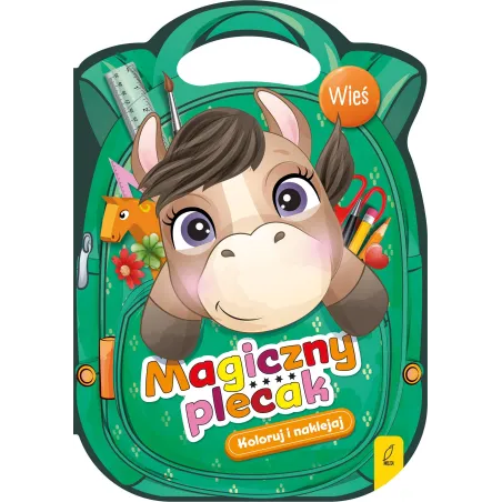 Wieś. Magiczny Plecak. Kolorowanka Z Naklejkami