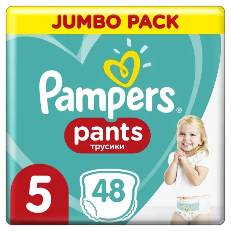 Pieluchomajtki Pampers Pants Rozmiar 5 12-17 Kg Junior Jumbo Pack 48 Szt.