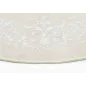 Okrągły Dywan Do Salonu Wilton Santi 240 Cm Beżowo-Biały
