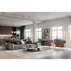 Dywan Do Salonu Beżowy 130X190 Cm – Wilton Mateur Trend Carpet Art Line, Nowoczesny Wzór