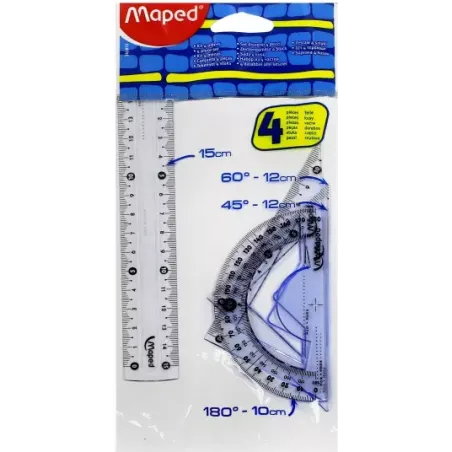 ZESTAW GEOMETRYCZNY 4 ELEMENTY