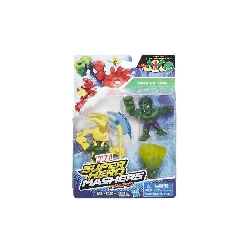 SUPER HERO MASHERS MICRO HULK VS LOKI 2 FIGURKI 4+ - Hasbro