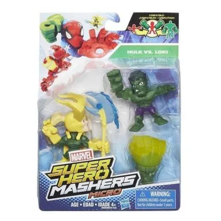 SUPER HERO MASHERS MICRO HULK VS LOKI 2 FIGURKI 4+ - Hasbro
