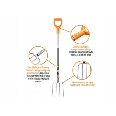 Widły Gospodarcze 4-Zębne Teger Extreme Na Metalowym Trzonku – Stal Hartowana