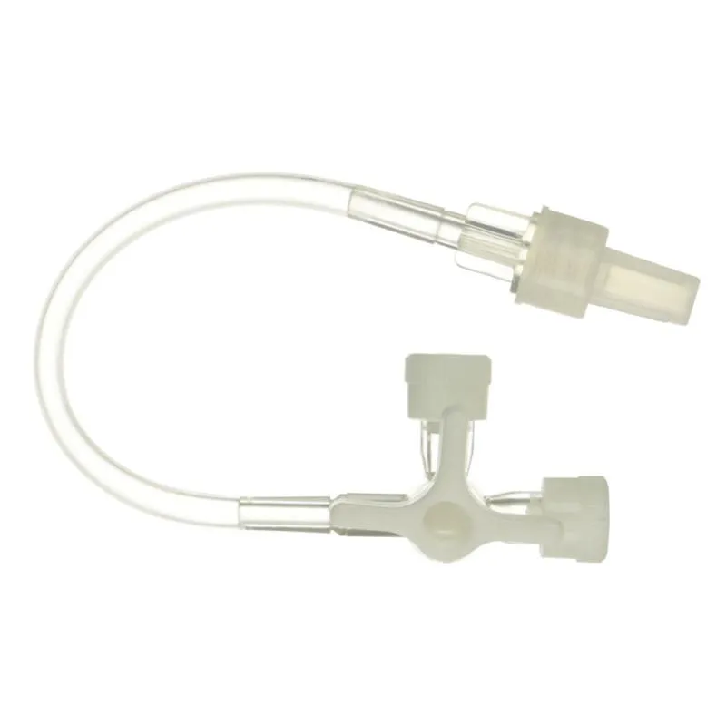 KRANIK TRÓJDROŻNY Z PRZEDŁUŻACZEM 7 CM KD-LINE - LUER LOCK, JAŁOWY, 50 SZT