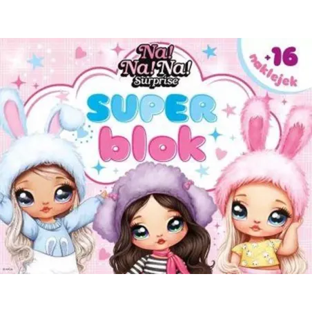 Superblok Na! Na! Na! Surprise. Kolorowanka Z Naklejkami