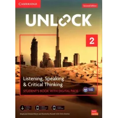 UNLOCK 2 LISTENING, SPEAKING AND CRITICAL THINKING STUDENT'S BOOK WITH DIGITAL PACK