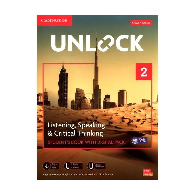 UNLOCK 2 LISTENING, SPEAKING AND CRITICAL THINKING STUDENT'S BOOK WITH DIGITAL PACK