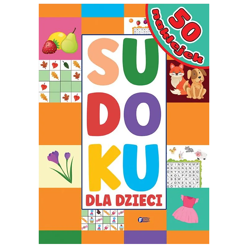 SUDOKU Z NAKLEJKAMI DLA DZIECI
