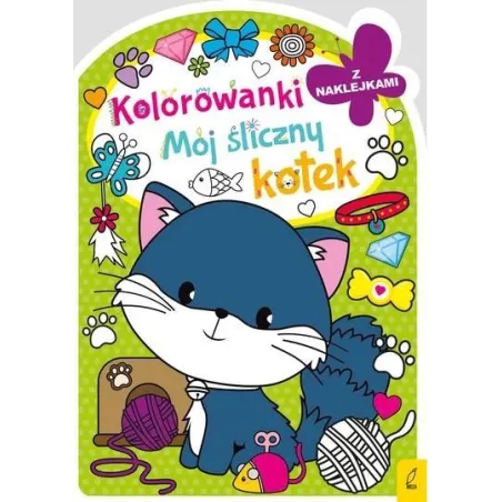 MÓJ ŚLICZNY KOTEK. KOLOROWANKA Z NAKLEJKAMI
