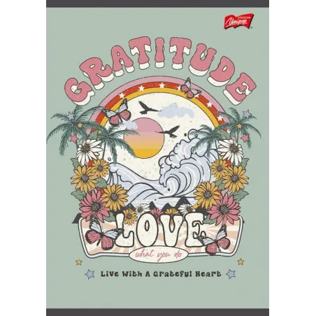 Zeszyt A5 60k linia mix dziewczęcy laminowany