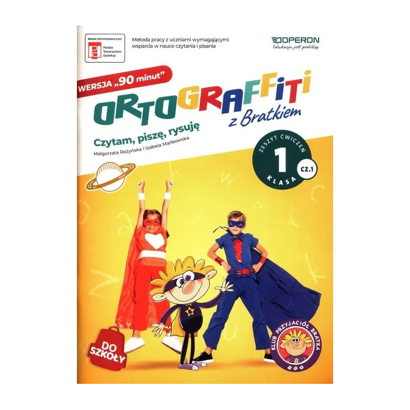 ORTOGRAFITTI Z BRATKIEM 1 ZESZYT ĆWICZEŃ WERSJA 90 MINUT