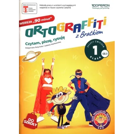 ORTOGRAFITTI Z BRATKIEM 1 ZESZYT ĆWICZEŃ WERSJA 90 MINUT